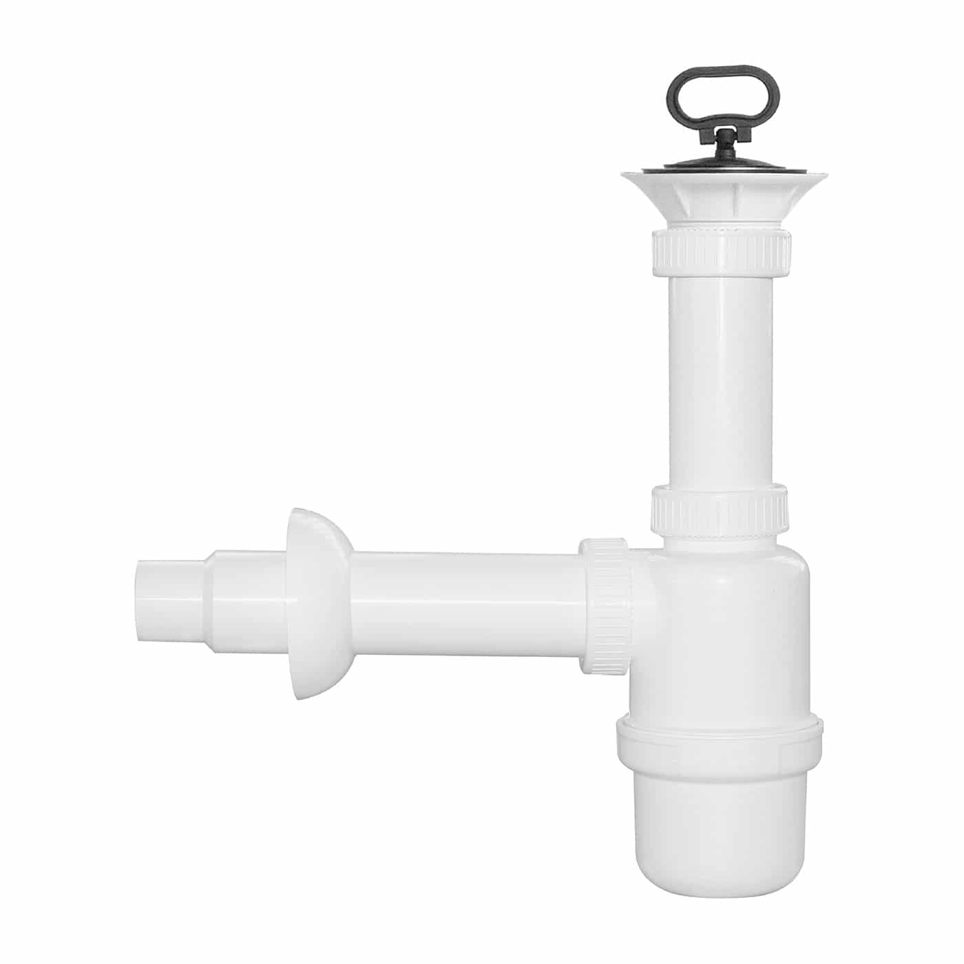 BOTTLE-SHAPED SIPHON WITH DRAIN