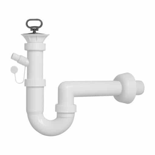 Sifone PVC Per Lavello A 1 Vasca - Con Attacco Lavastoviglie E Troppo Pieno - Foto 4